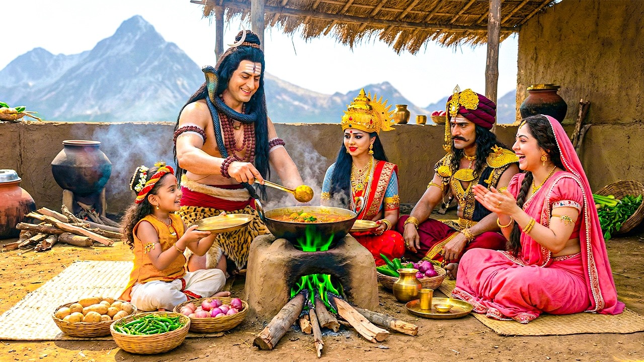 महादेव ने बाल कान्हा के लिए भोजन पकाया | यशोमती मईया के नंदलाला | Shree Krishan