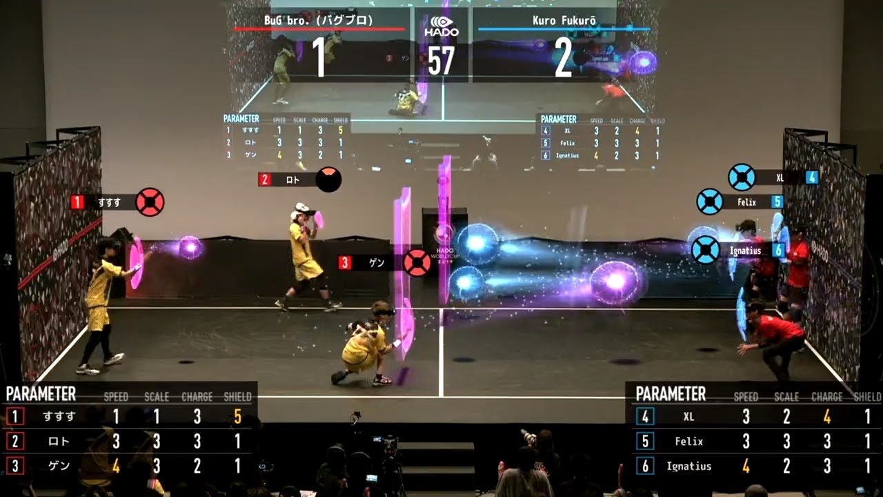 HADO World Cup 2019 Quarter Final round: BuGBro vs. Kuro Fukurō (Team SG)