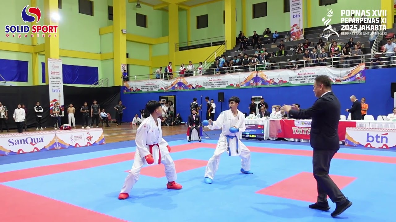 FELICX PARLINDUNGAN SINAGA JATENG VS TAZKYA PUTRA MASHUDI JABAR | POPNAS KARATE 2025
