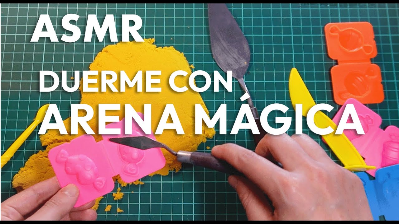 ASMR Jugando con Arena Mágica para Relajarte y Dormir (Susurros suaves - 23 minutos)