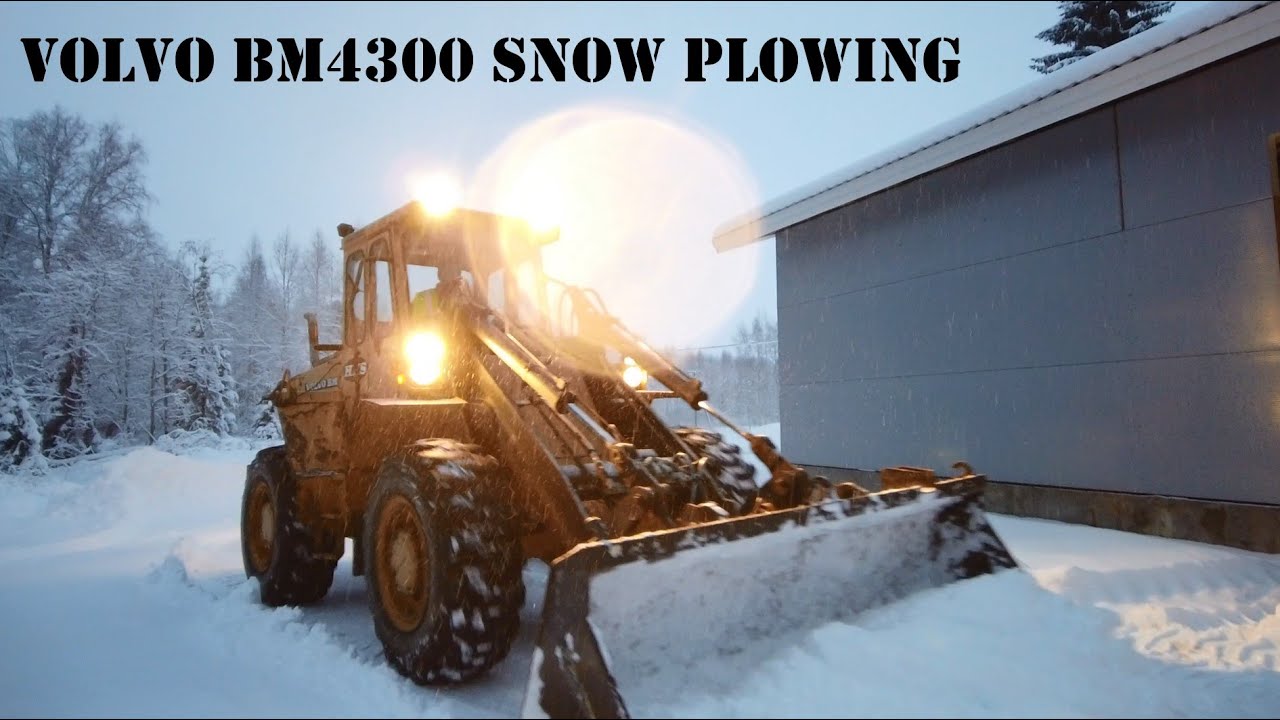 Volvo BM4300 snow plowing 2021