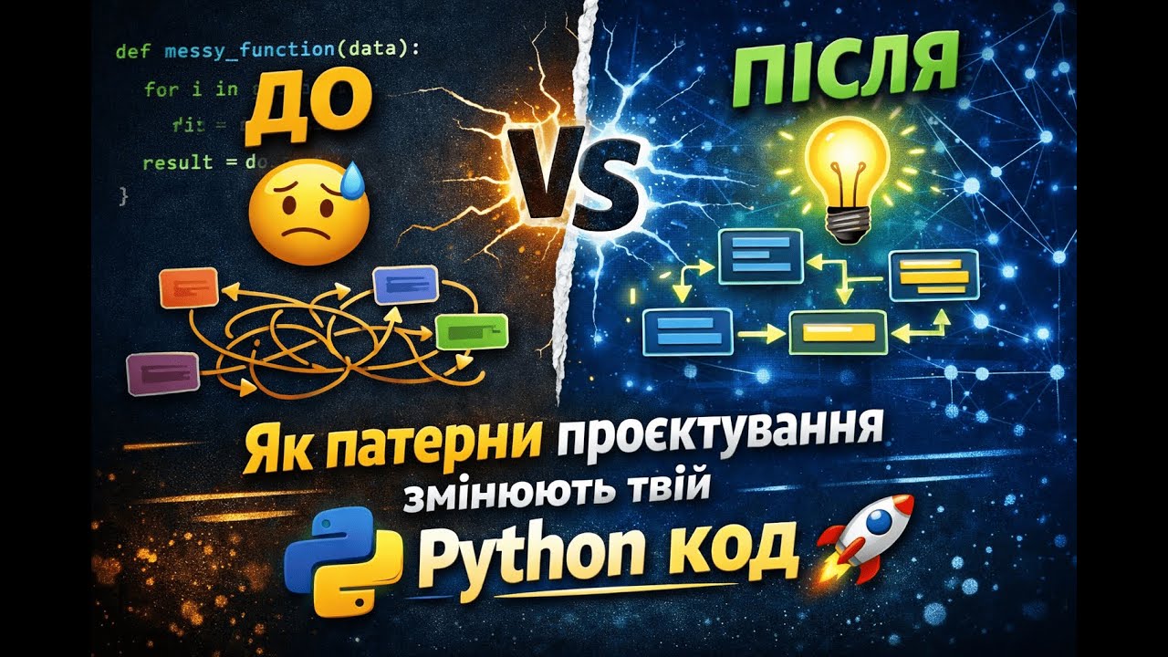 ДО та ПІСЛЯ: як патерни проєктування змінюють твій Python код 🚀