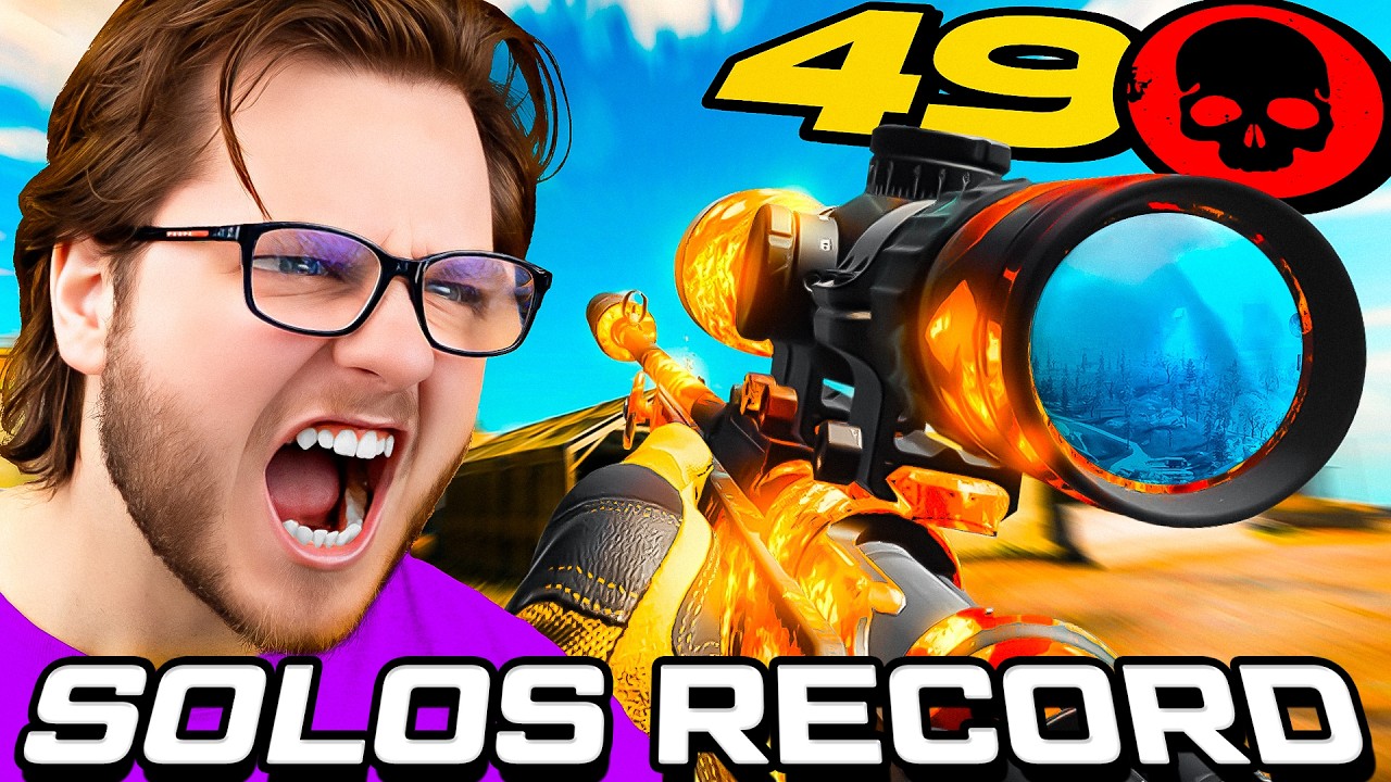 My NEW SOLOS KILL RECORD on WARZONE! (49 KILLS!)
