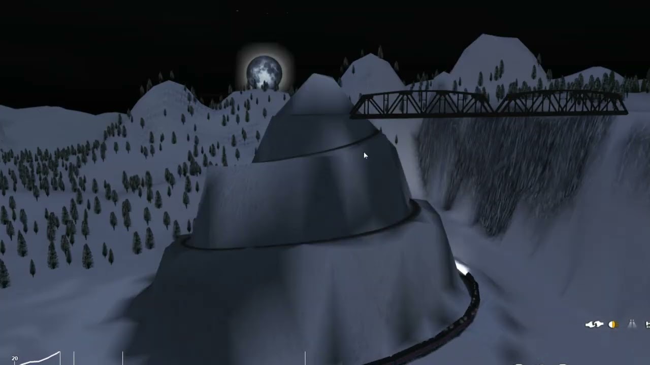 POLAR EXPRESS 1225 - NORTH POLE MOUNTAIN TRACKS RIDE! - TRAINZ RAILROAD SIMULATOR