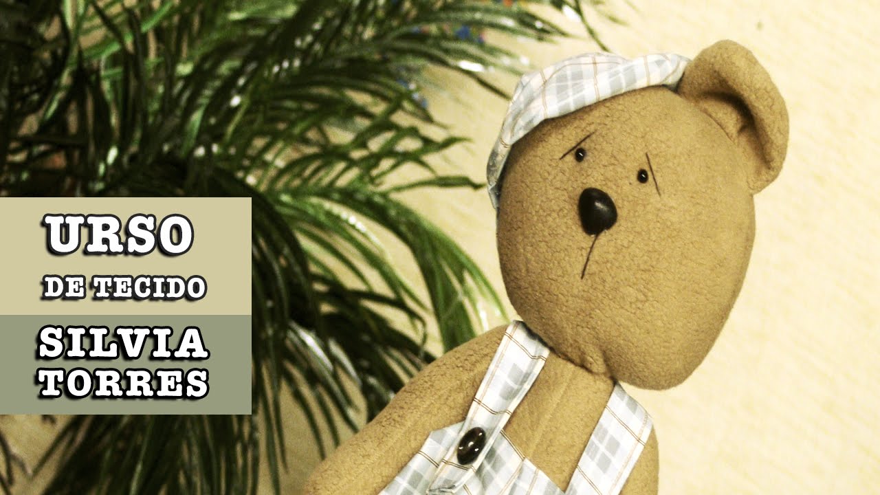 11/11/2014 - Urso de tecido (Silvia Torres)