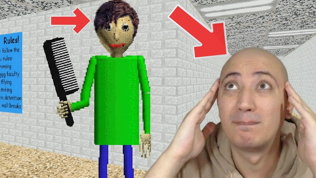 BALDİ SAÇLARIMI ÇALDI... ARTIK KEL DEĞİL! | Baldi's Basics MOD