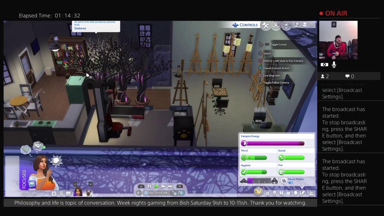 Sims Sunday playing Sims gaining skills