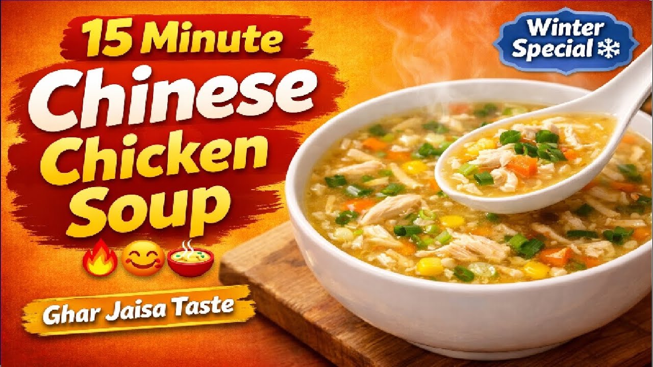 Ghar Par Chinese Chicken Soup Ka Asaan Aur Mazaydaar Tareeqa | Halal & Healthy Soup Recipe