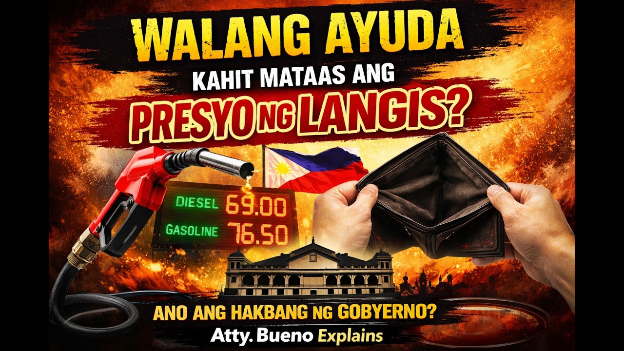 WALANG AYUDA KAHIT MATAAS ANG PRESYO NG LANGIS? | Ano ang hakbang ng gobyerno? |Atty. Bueno Explains