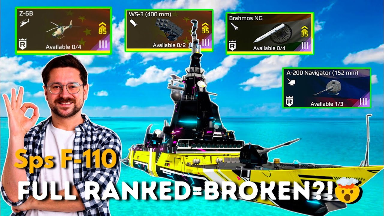 Is This Even Balanced?! 😱 SPS F-110 Full Ranked Build | Modern Warships