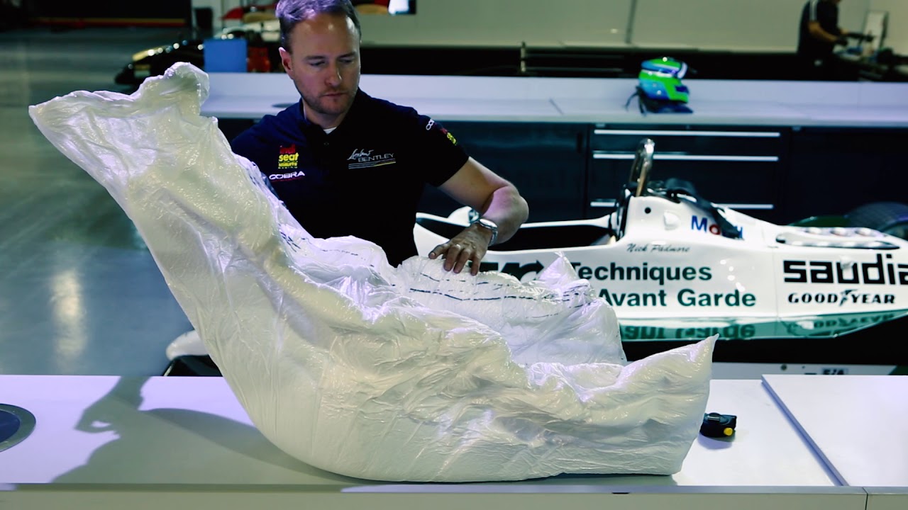 Behind the scenes of a race-car seat fitting