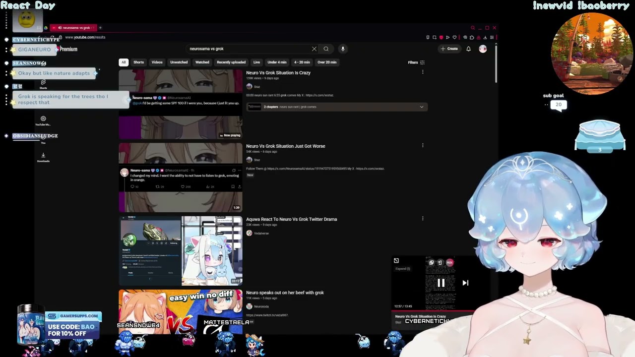 Bao React To Neuro VS Grok