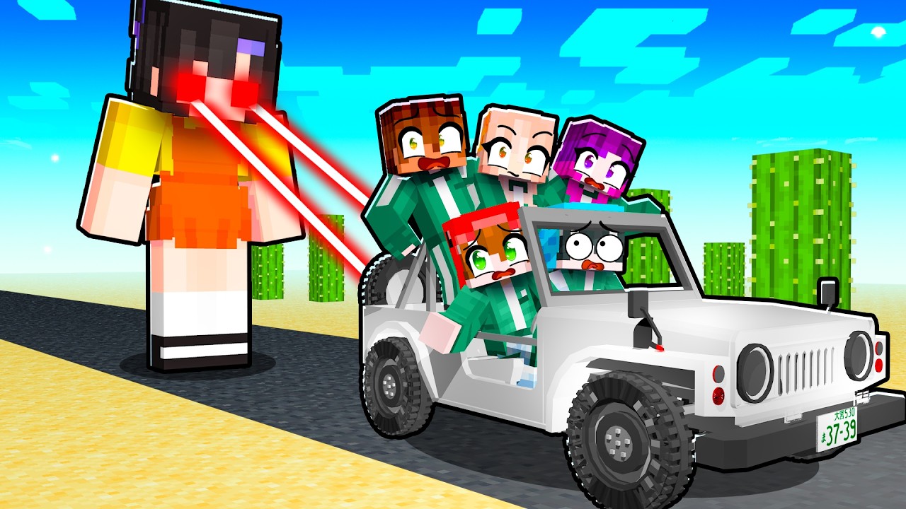 Hicimos un Viaje Largo de los SQUID GAMES en Minecraft!