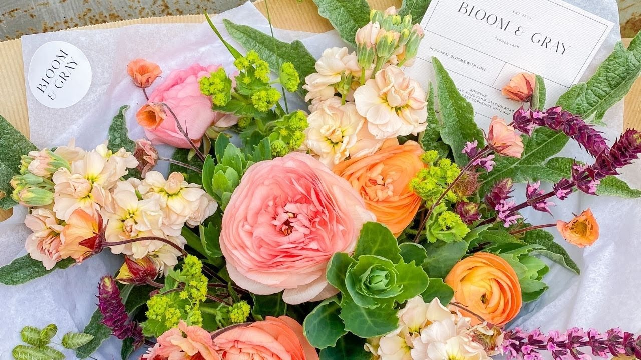 Seasonal Hand-Tied Gift Bouquet (from my flower farm)