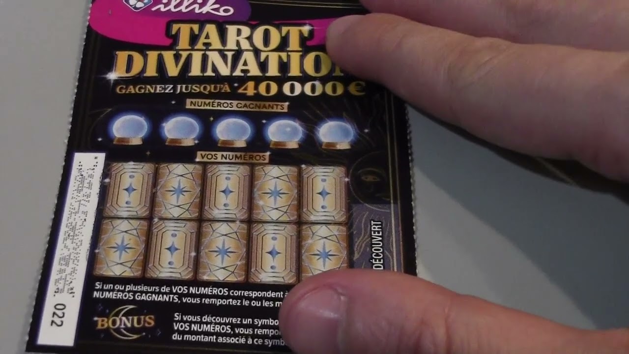 Ticket à Gratter, 5 TAROT DIVINATION, 1 Millionnaire,