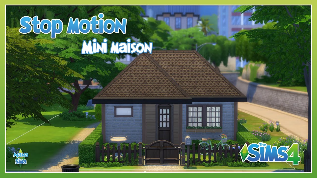 Stop motion Sims 4 - Mini-maison tout équipée dans le quartier de Newcrest