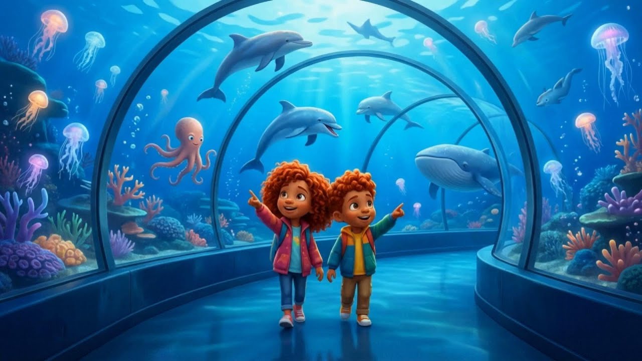 Oceanic Daydreams 🐚🌊✨ | Lo-Fi 432 Hz Soothing Aquarium Sights with Friends 🐬🐙🐳