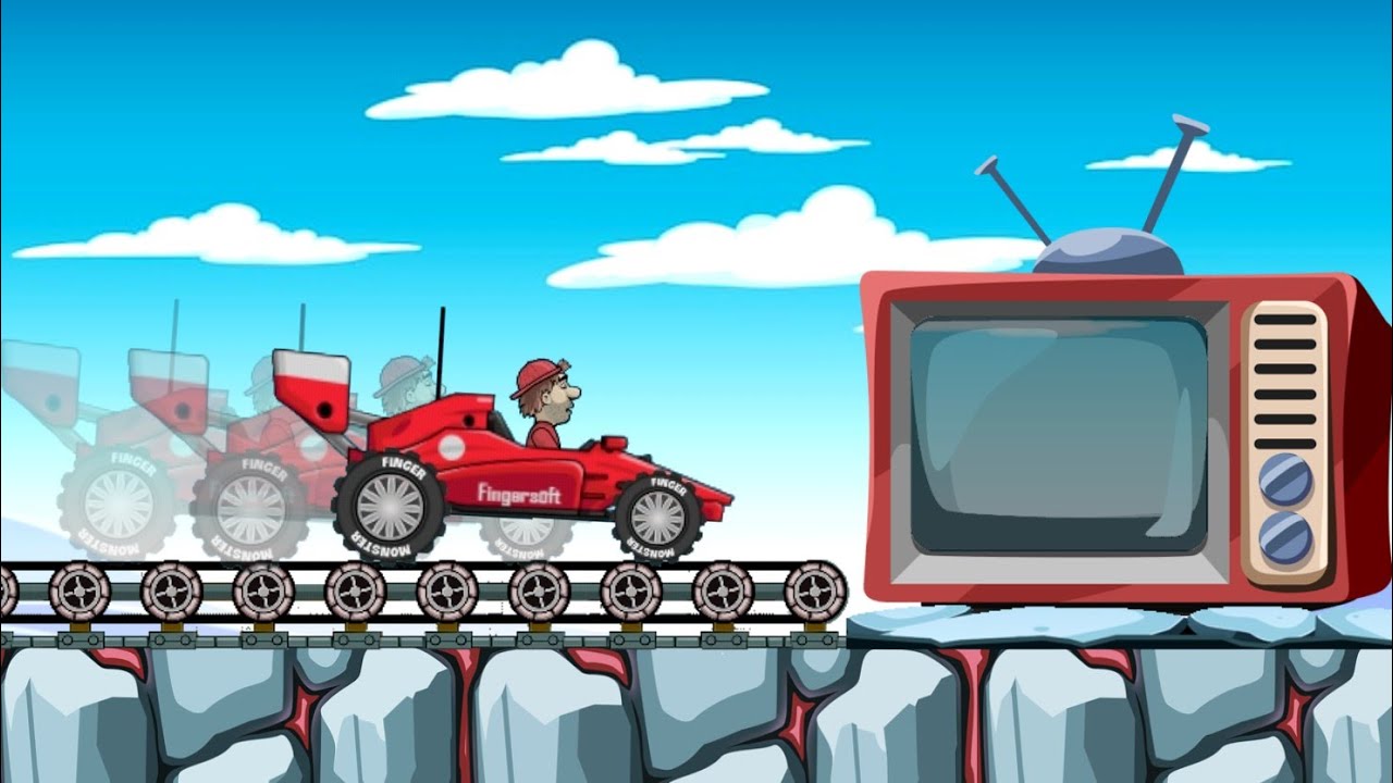 ALL VEHICLES vs CRAZY TV - Hill Climb Racing (MOD)