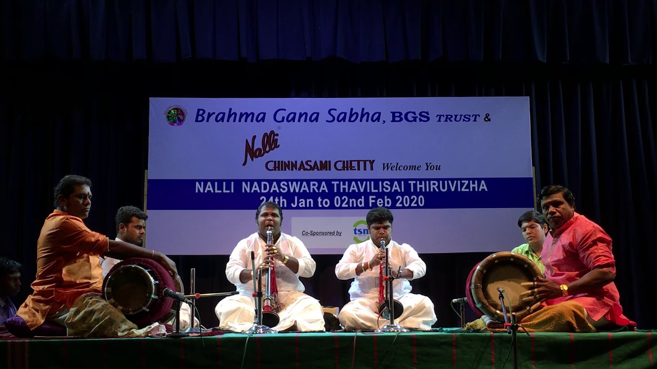 Nadhaswara Thavilisai Festival 2020 @ Brahma Gana Sabha— 2 Feb 18.30 — #1/3