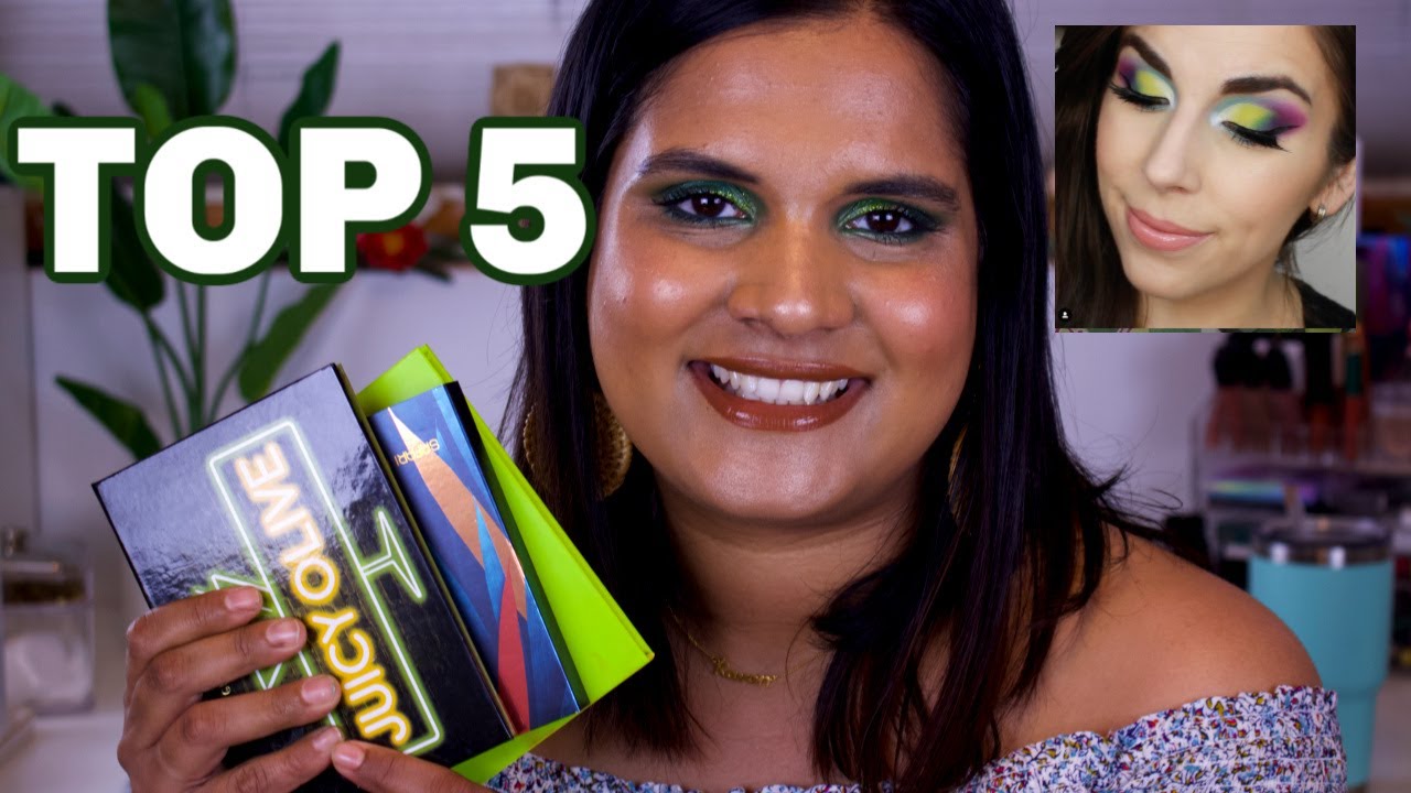 TOP 5 Favorite Green Eyeshadow Palettes Collab w/@KatieMarie | Karen Harris Makeup