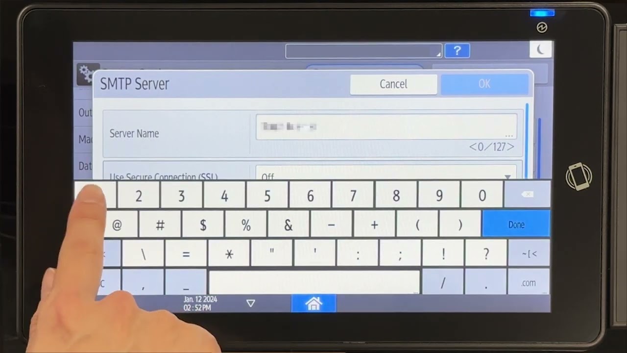 Configuring Scan to E-mail | Ricoh Video Manual
