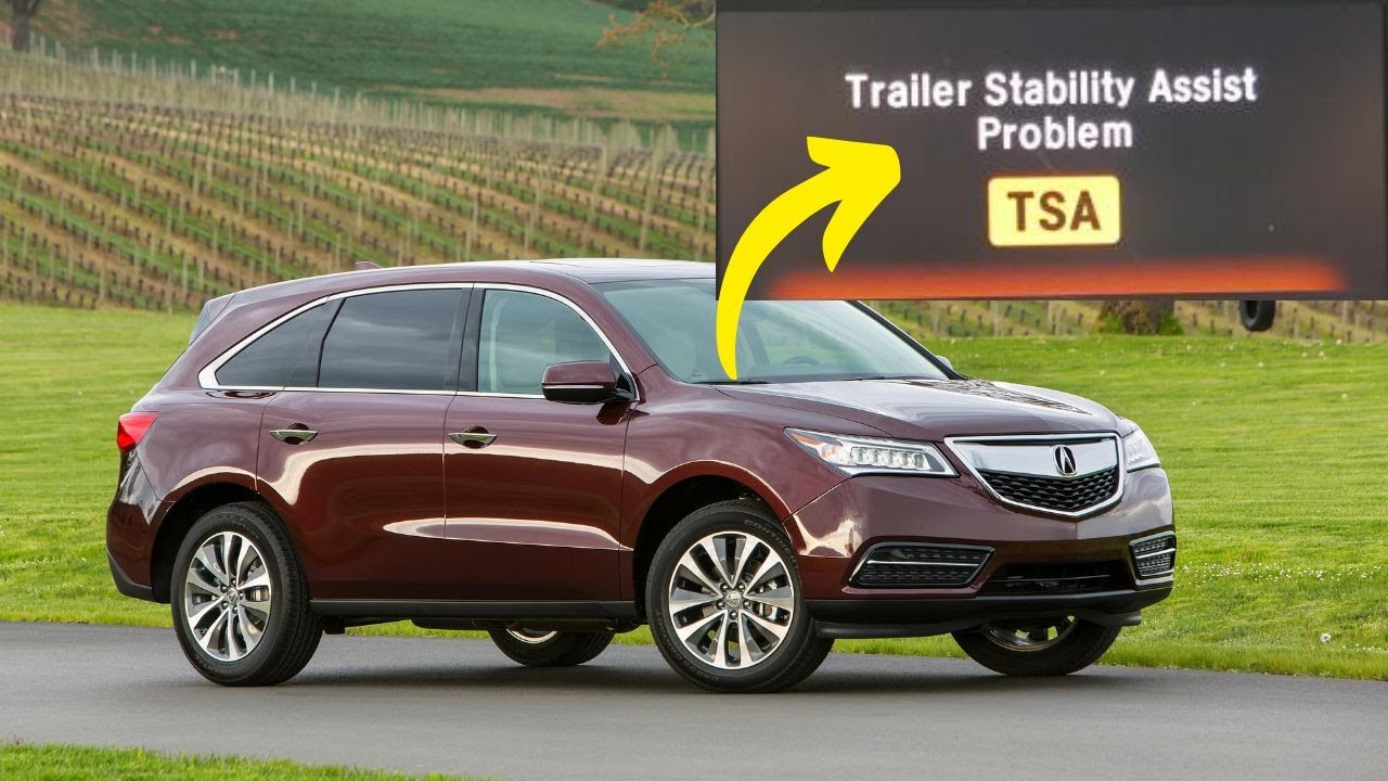 Предупреждение «Проблема с системой стабилизации прицепа» в Acura MDX