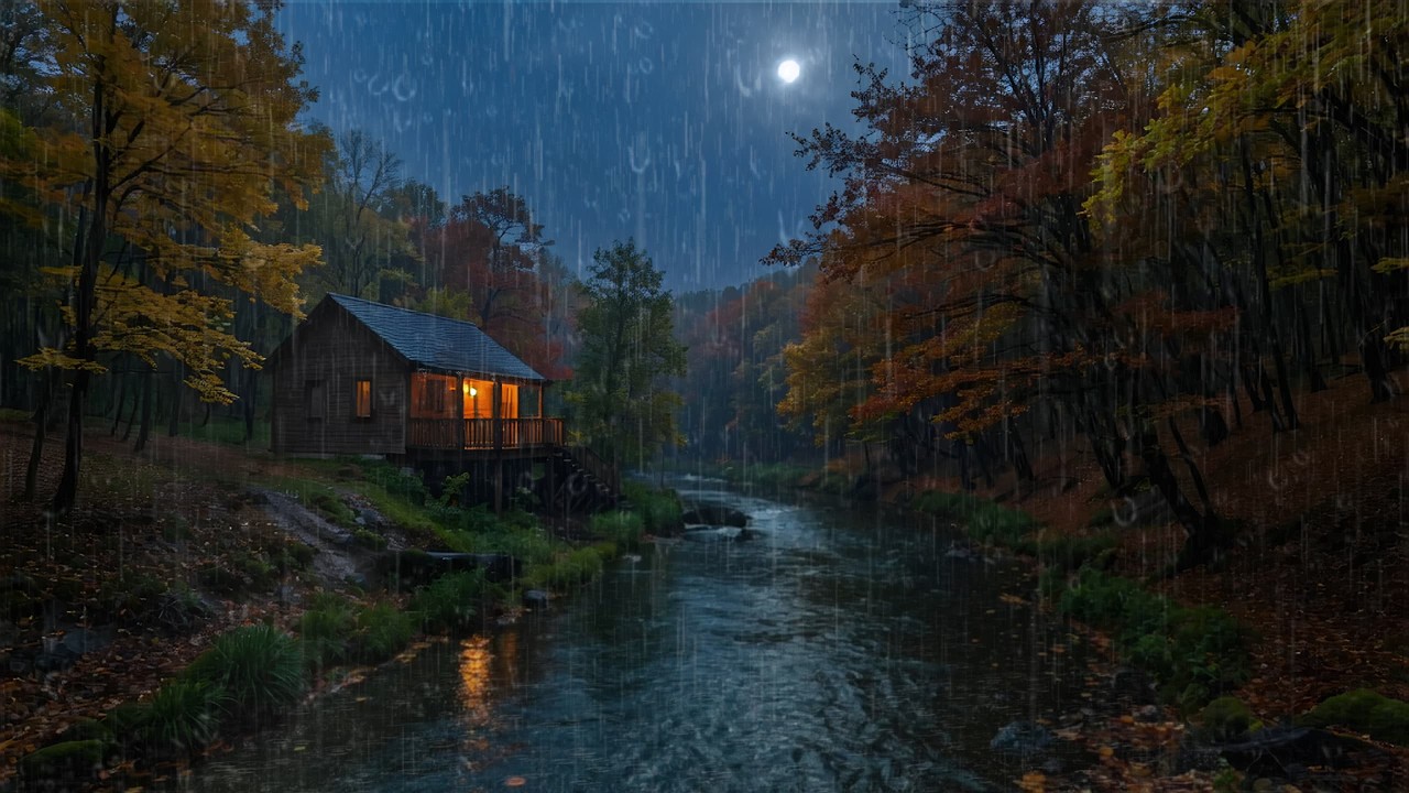 Relaxing Rain Forest | Soothing Rain and Thunder Sounds for Deep Sleep , Insomnia and Relief Stress