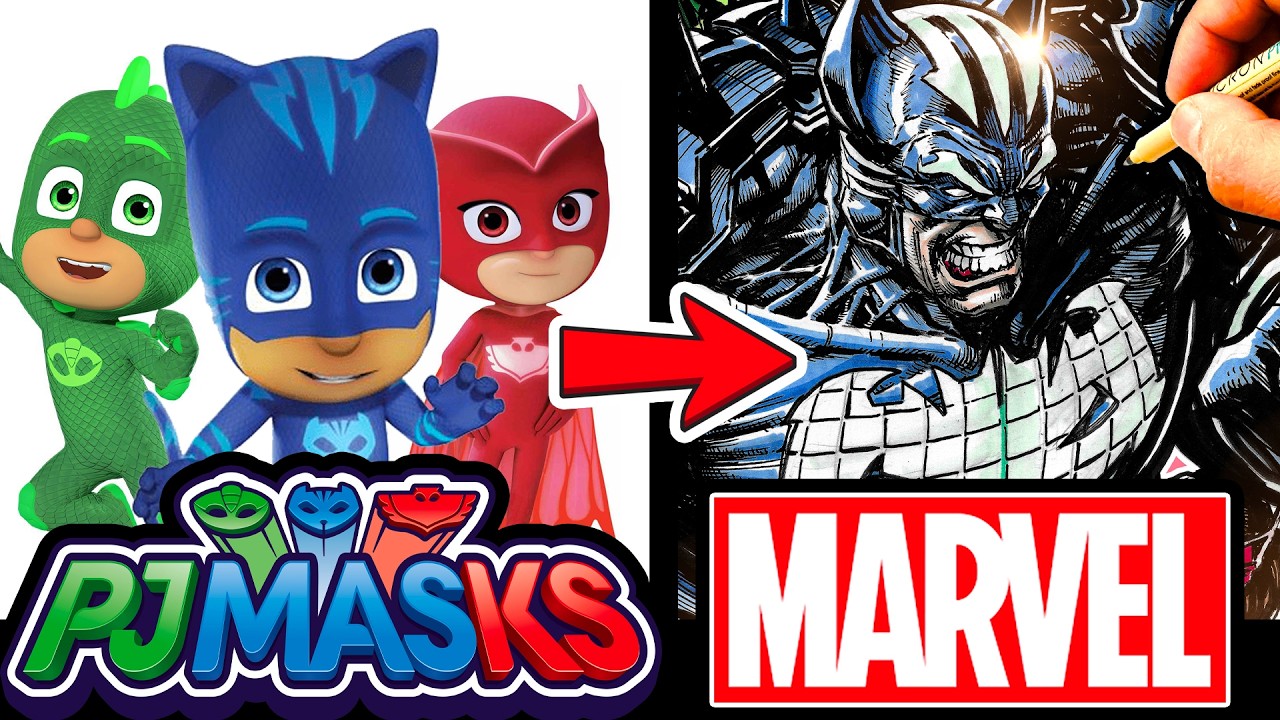 Художник Marvel рисует PJ Masks в безумном стиле комиксов???