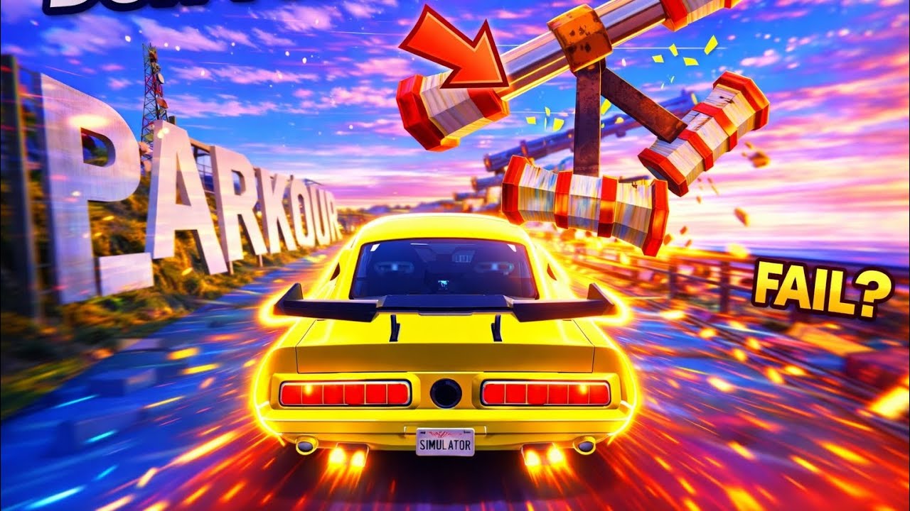 DON&rsquo;T FALL! 😱 Impossible Car Parkour Challenge 🚗💥