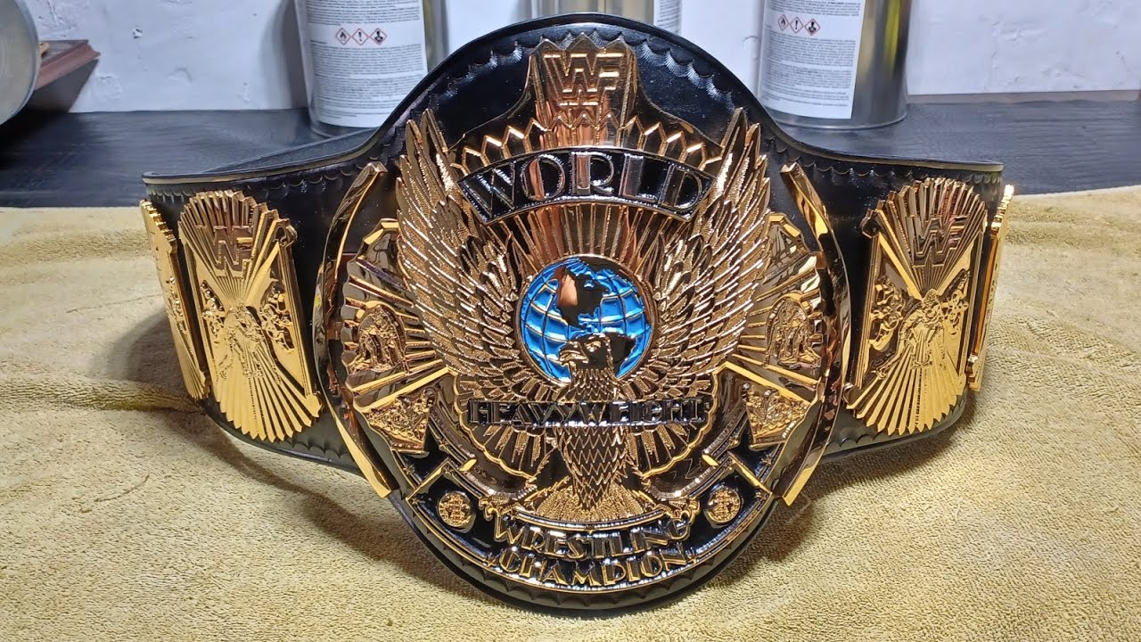 real wwf round cut winged eagle belt!