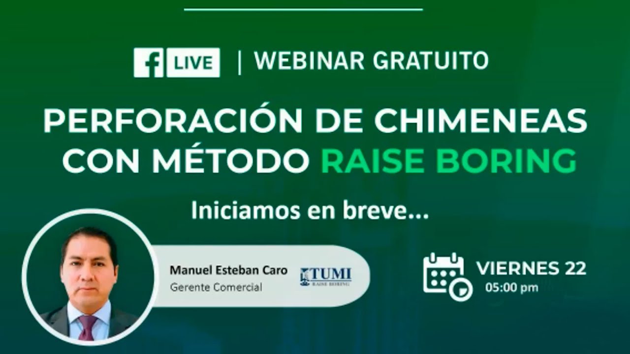 Perforación de chimeneas con método Raise Boring