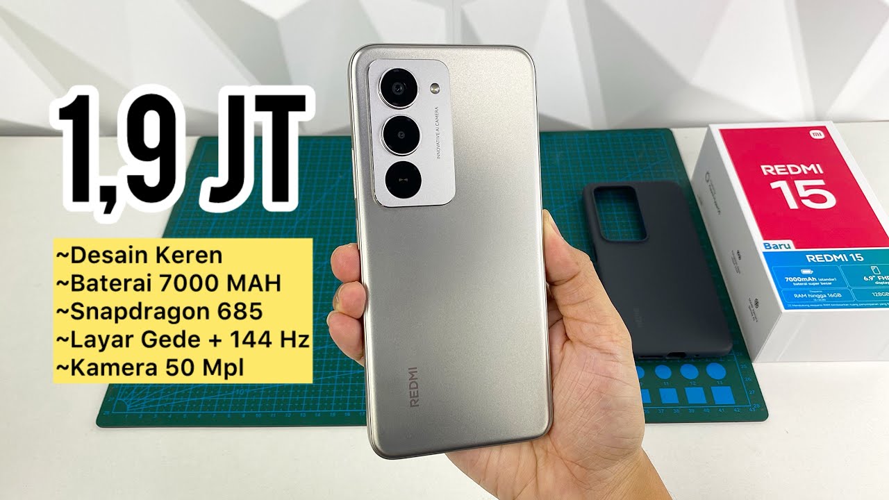 Unboxing Xiaomi Redmi 15, Harga 1 juta'an Baterai Badak!! Spek Mantap !!