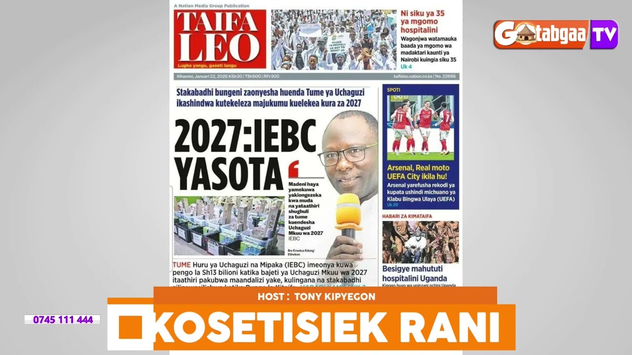 TAIFA LEO  2027:IEBC yasota