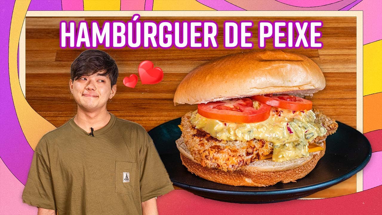 HAMBÚRGUER DE PEIXE NA AIRFRYER | GoHanCOOK