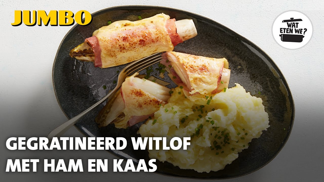 Wat eten we? Gegratineerde witlof met ham en kaas