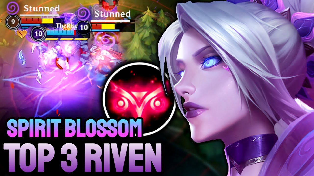WILD RIFT SPIRIT BLOSSOM RIVEN - TOP 3 RIVEN GAMEPLAY - EX SOVEREIGN RANKED