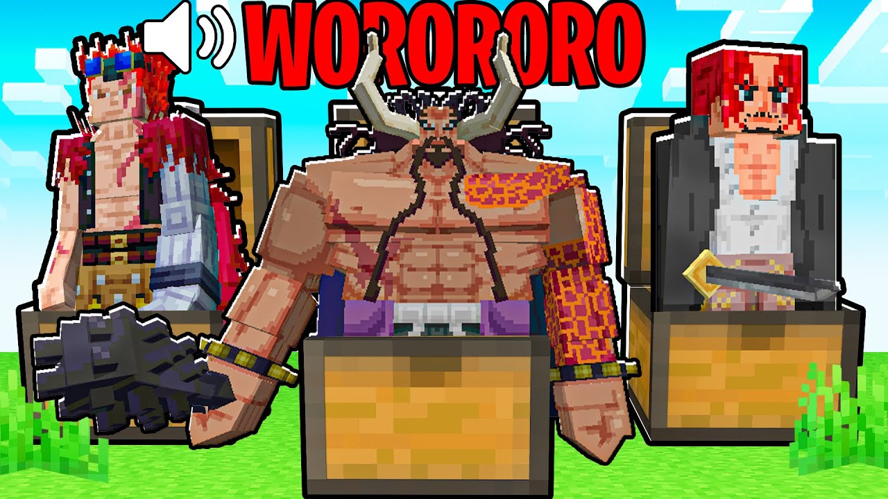 ESCOLHA seu PERSONAGEM de ONE PIECE pela RISADA no MINECRAFT