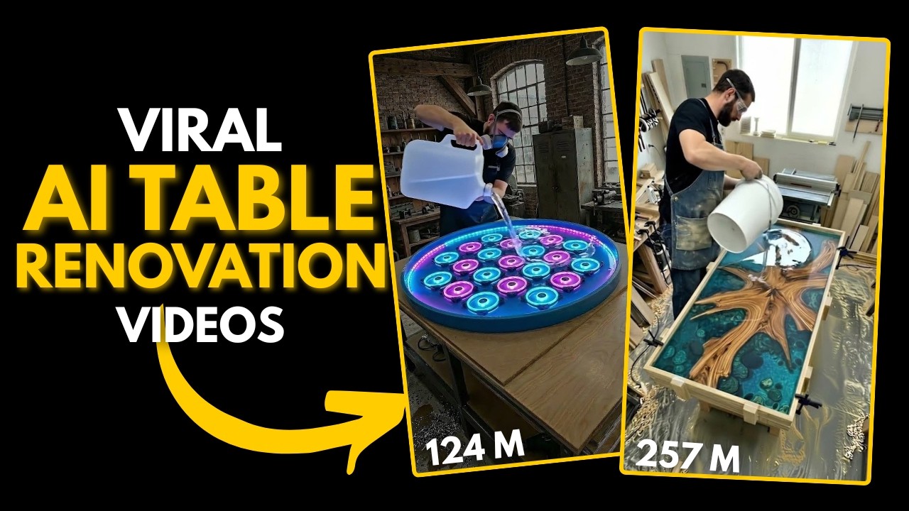 Create Viral Table Transformation Videos with AI (Step-by-Step Tutorial)