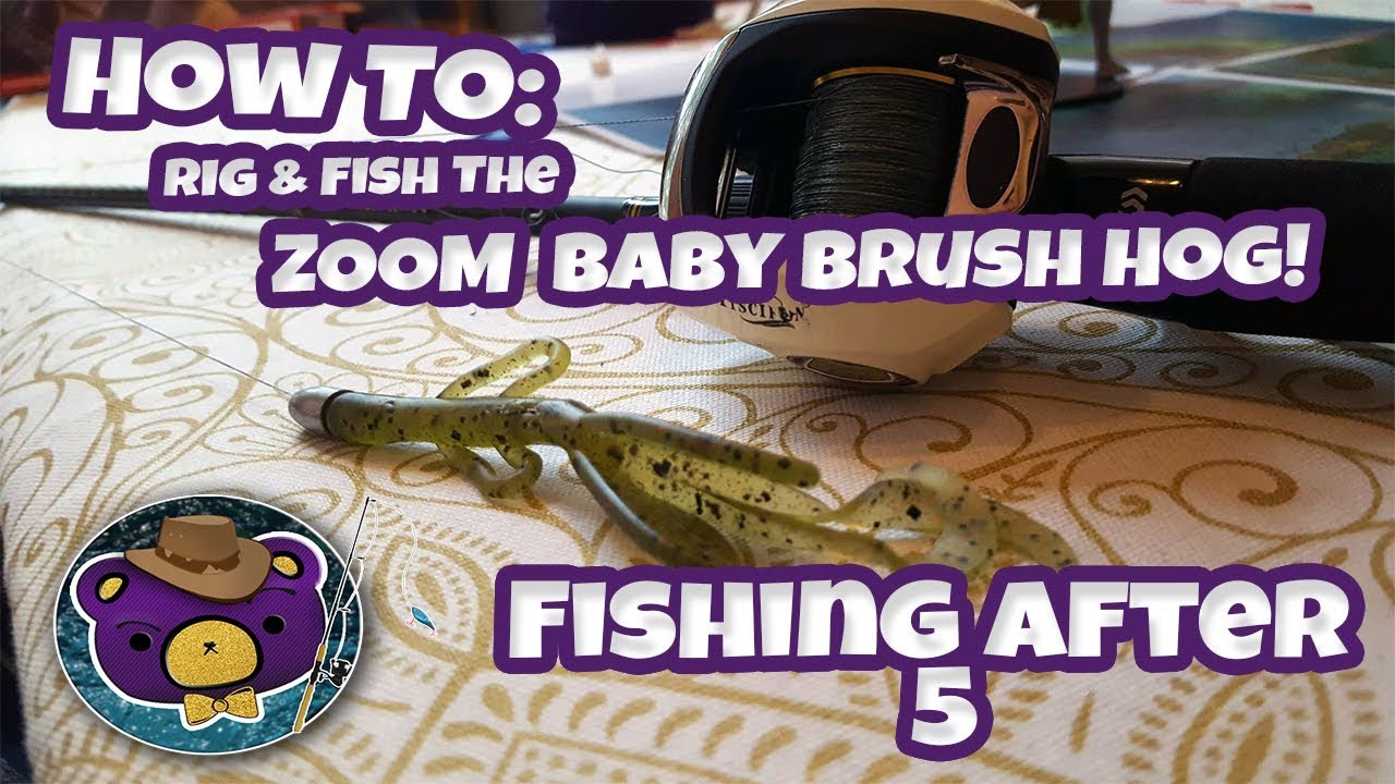 How To Rig + How To Fish a Texas Rigged Baby Brush Hog - Beginner Tutorial For Creature Baits!