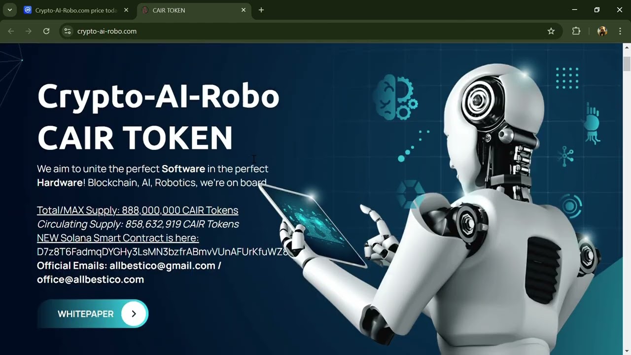 What is Crypto-AI-Robo.com (CAIR) Coin | Review About CAIR Token