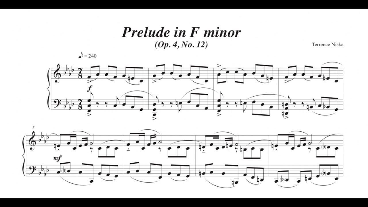 Op. 4, No. 12: Prelude in F minor