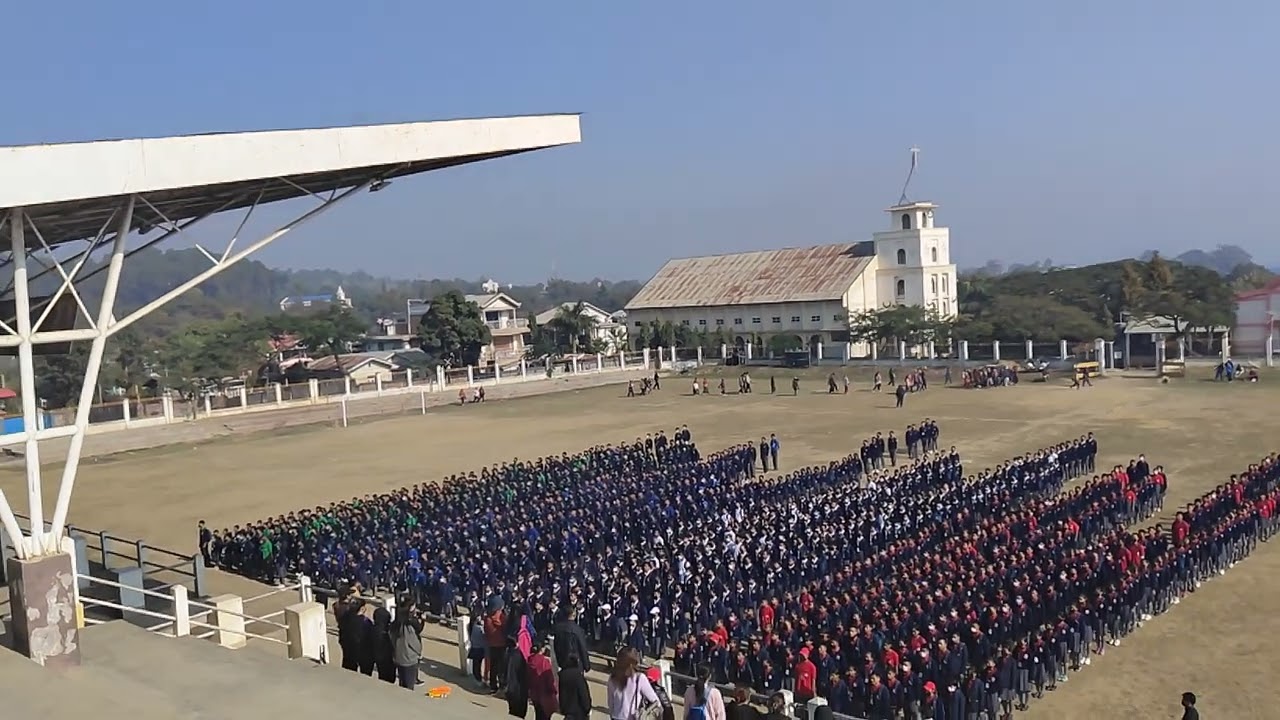 School Anthem @Lamka Public Ground  #stpaulsinstitute