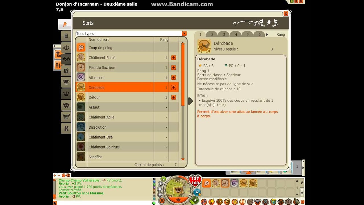 Sacrieuse niv 13 gère le donjon incarnam (Astuce simple)