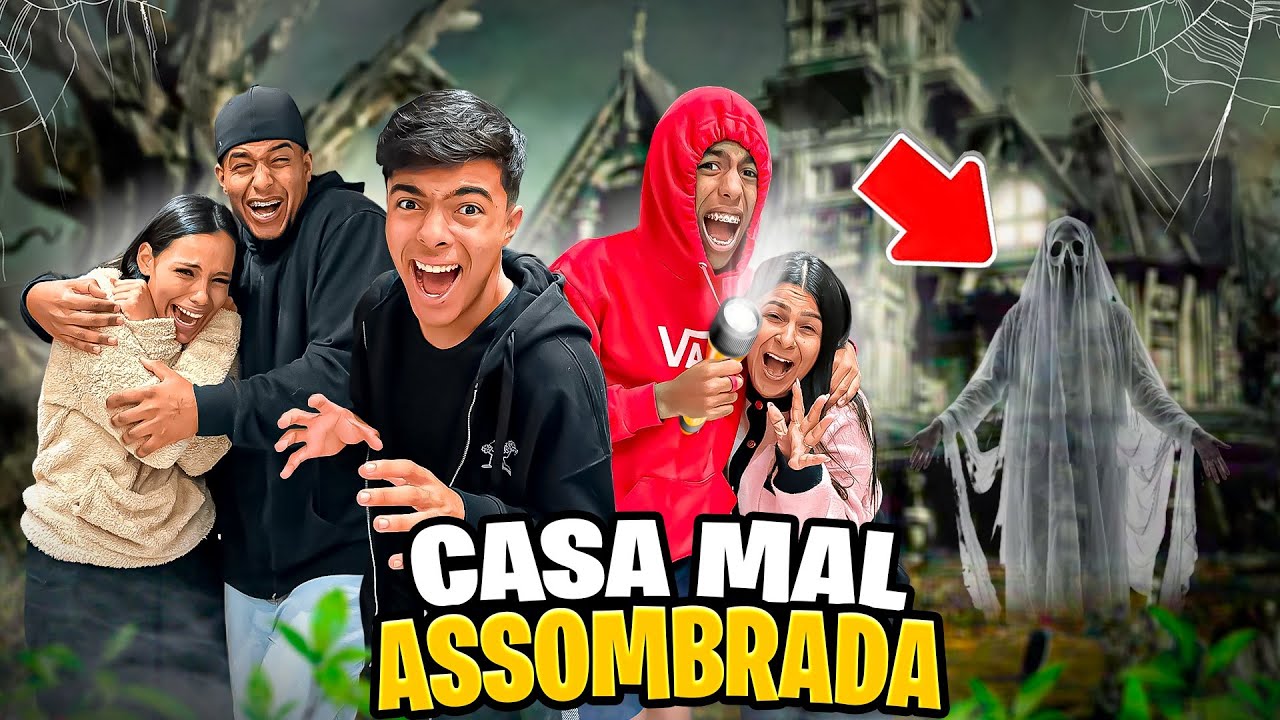 PASSAMOS A NOITE TODA NA CASA MAL ASSOMBRADA, FICAMOS COM MEDO! *olha tudo que aconteceu