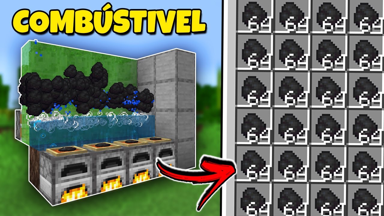 FARM de CARVÃO FÁCIL no MINECRAFT 1.21 (COMBUSTÍVEL INFINITO)