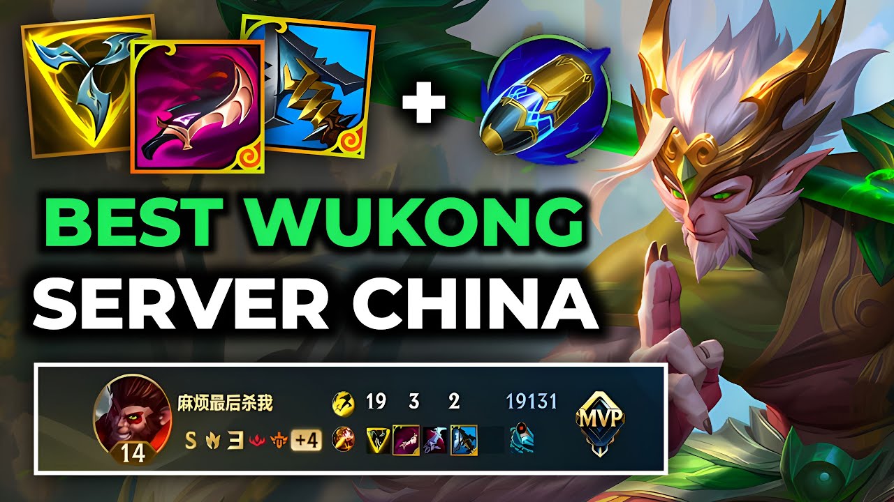 Wukong Wild Rift China - Full Dame Build Runes Guide Patch 6.3g - Gameplay Wukong Season 19