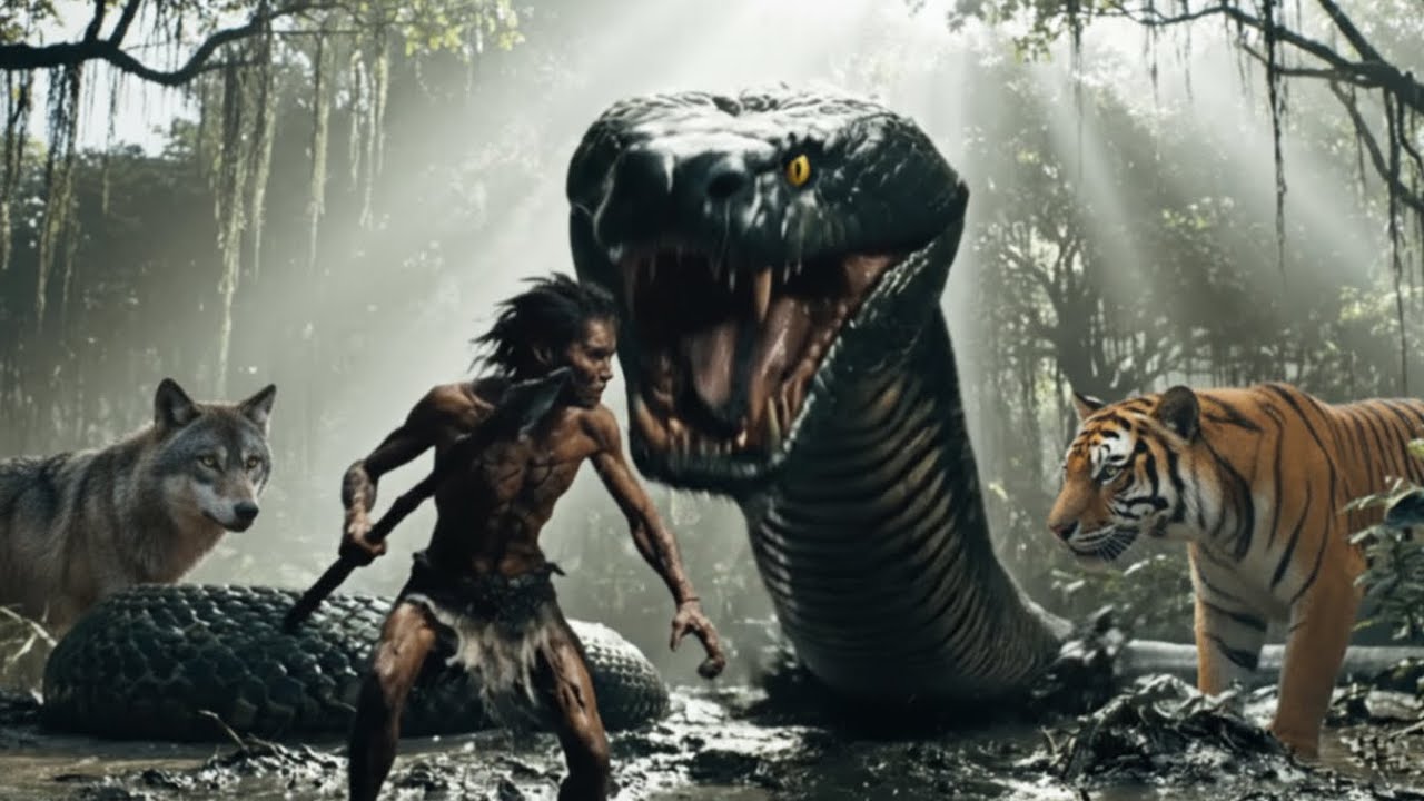 Life 7.2 million years ago: Prehistoric humans battling giant prehistoric snakes.