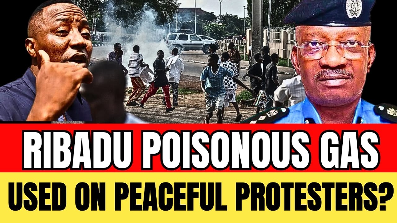 WAHALA! RILBADU POISONOUS GAS USED ON PROTESTERS? - SOWORE ALLEGES AFTER POLICE TEAR-GASSED PROTEST