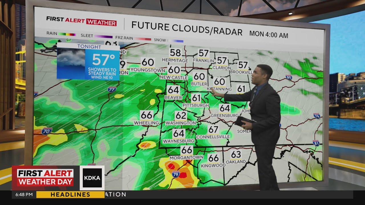 More rain and flooding possible on Sunday night in Pittsburgh area | First Alert Weather Forecast (9