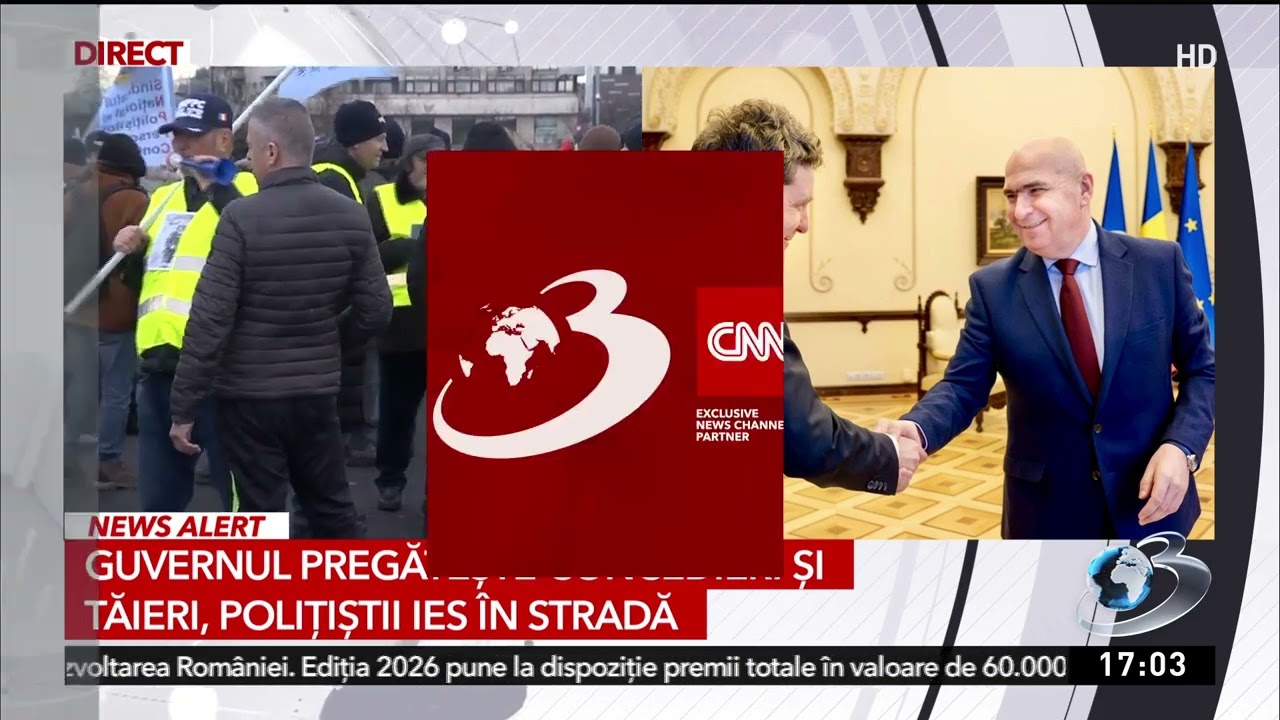 Protest la geamul lui Bolojan, polițiștii își strigă revolta în stradă